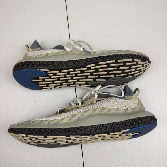 Adidas 4D Fusio Aluminum Gray Core Black Running Shoes S42836 Men's 13 - Picture 8 of 10
